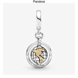 Pandora Silver and Gold World Charm Bracelet